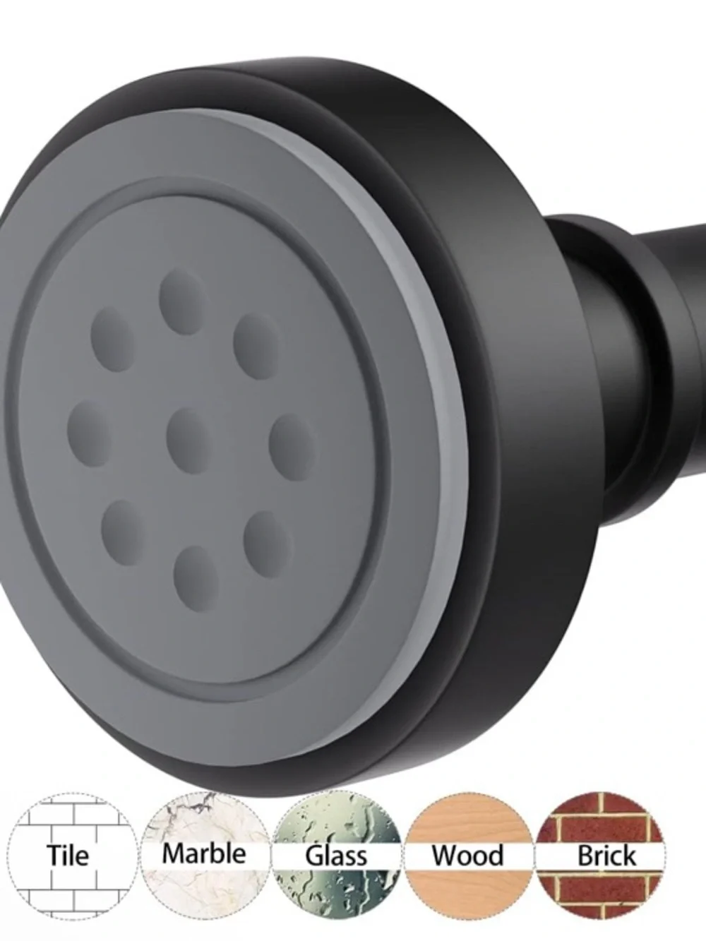 Bloomflower Black Shower Curtain Rod 18-72” Heavy Duty Tension Rod New